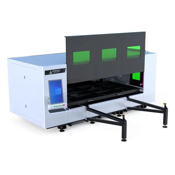 Enclosed Metal Flatbed Cutting Fiber Laser up to 35kW