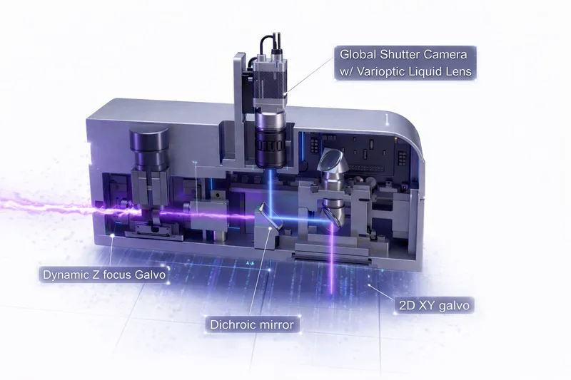 Coaxial Galvo Camera with Liquid Lens