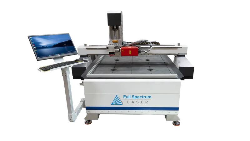 8' X 4' Flatbed Travelling Galvo UV Laser