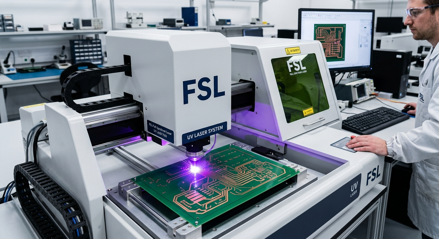 Instant Double-Sided PCBs with UV Laser + RE5: No Chemicals, No Mess