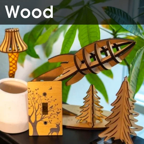 CO2 wood cutting and engraving