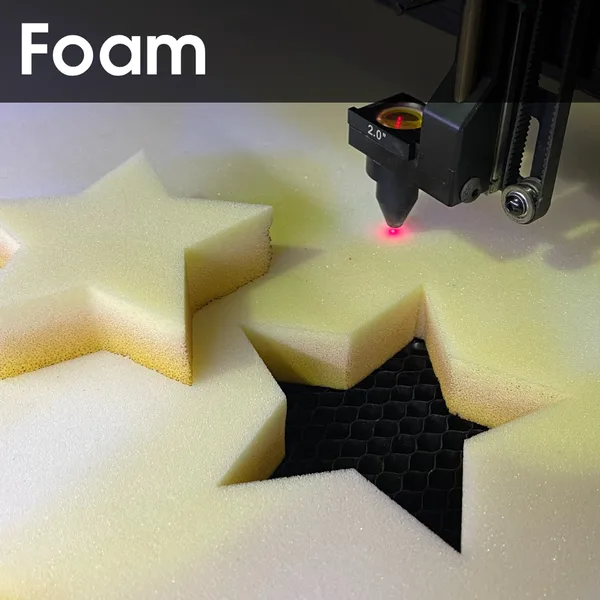 CO2 foam cutting
