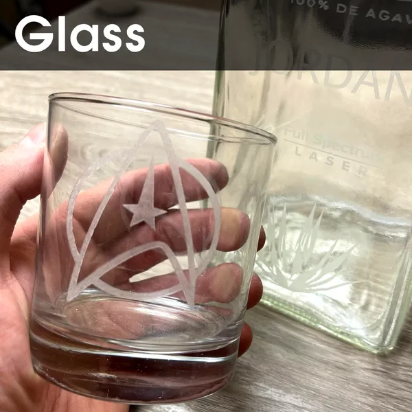 CO2 glass engraving