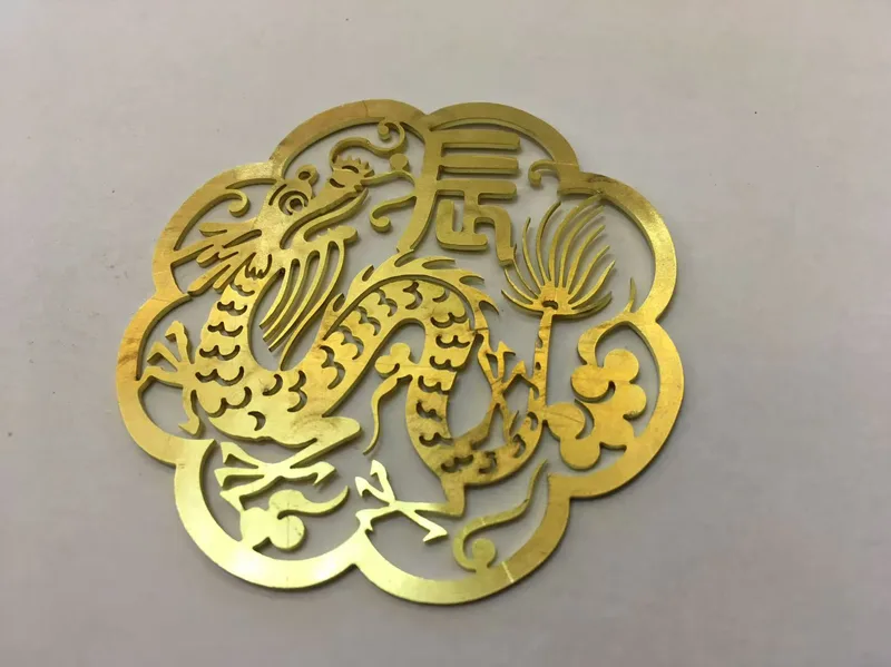 Brass dragon cutout