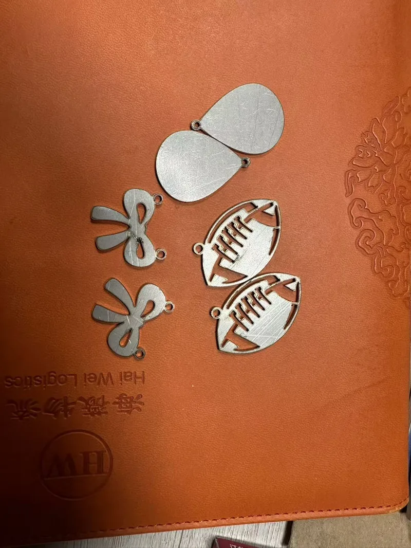 Steel earrings and charms