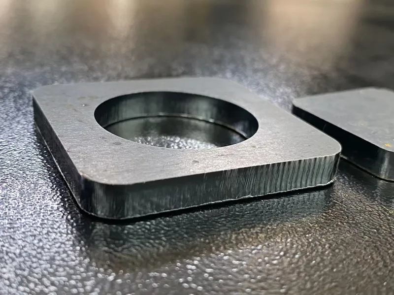 Thick steel precision cut