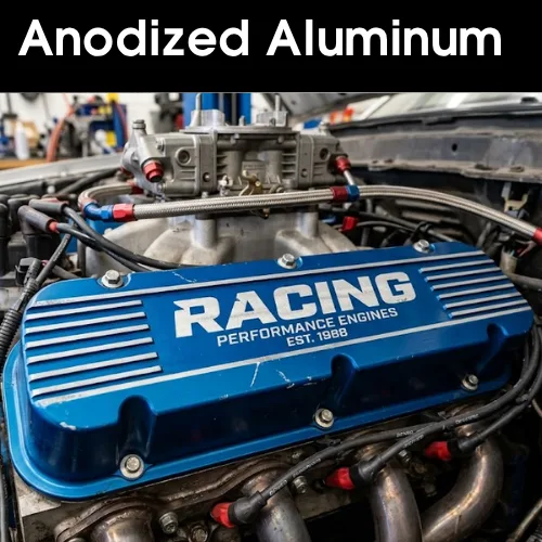 MOPA anodized aluminum racing