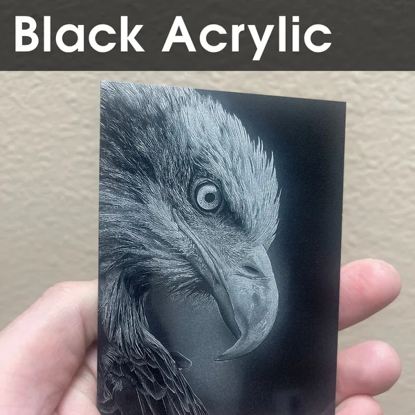 UV black acrylic eagle