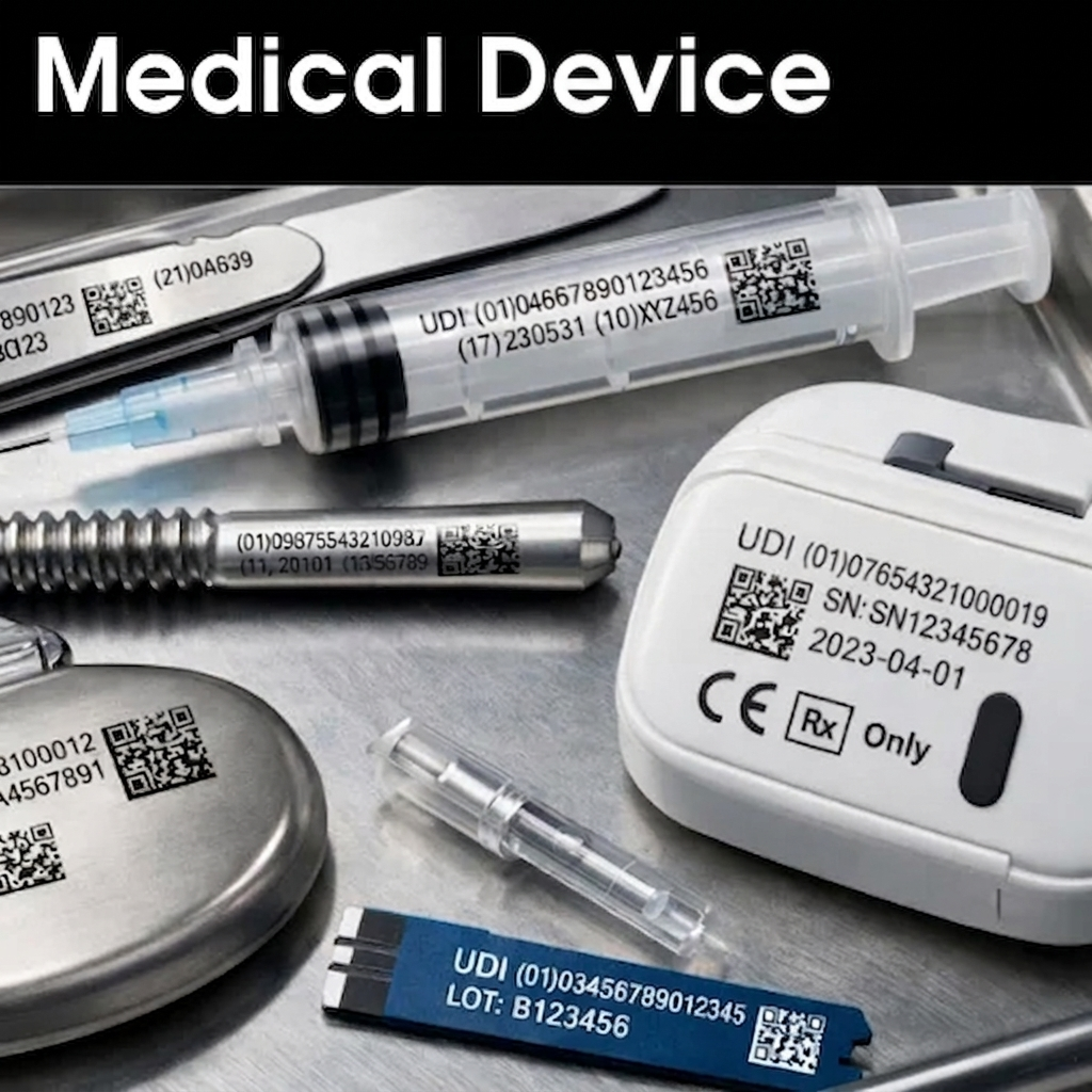 UV medical device marking