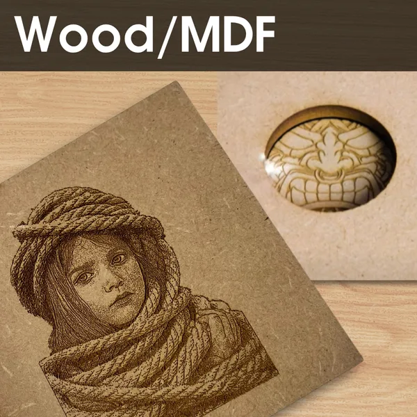 UV wood and MDF engraving