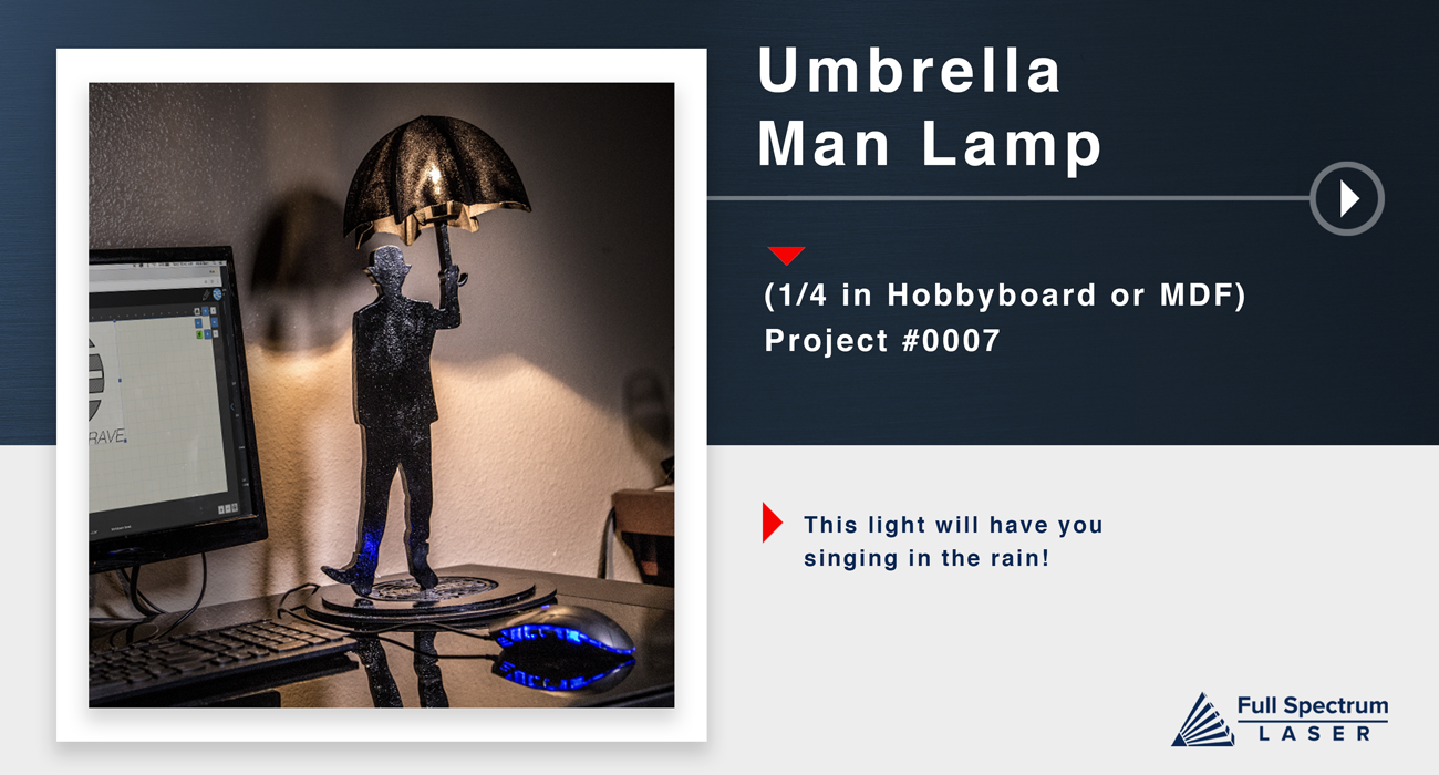 #0007 Umbrella Man Lamp